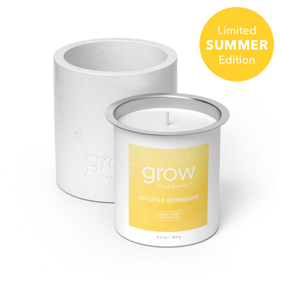 Grow Fragrance Coconut Pineapple Candle Refill