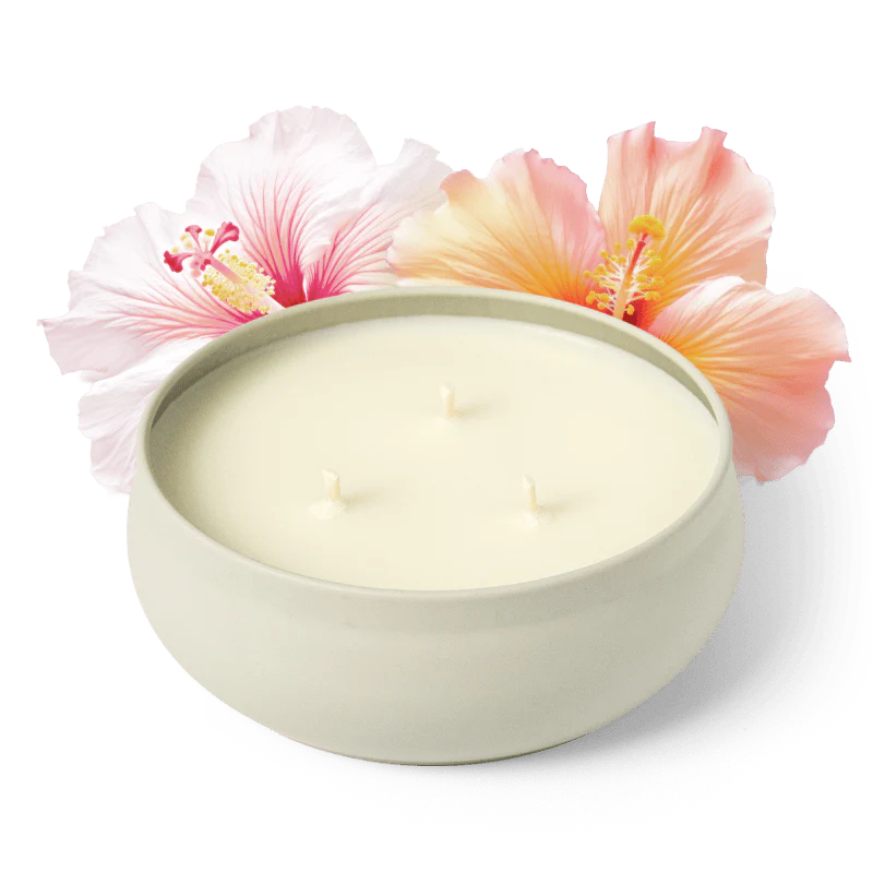 Grow Fragrance 3 Wick Candle - Hibiscus Tea