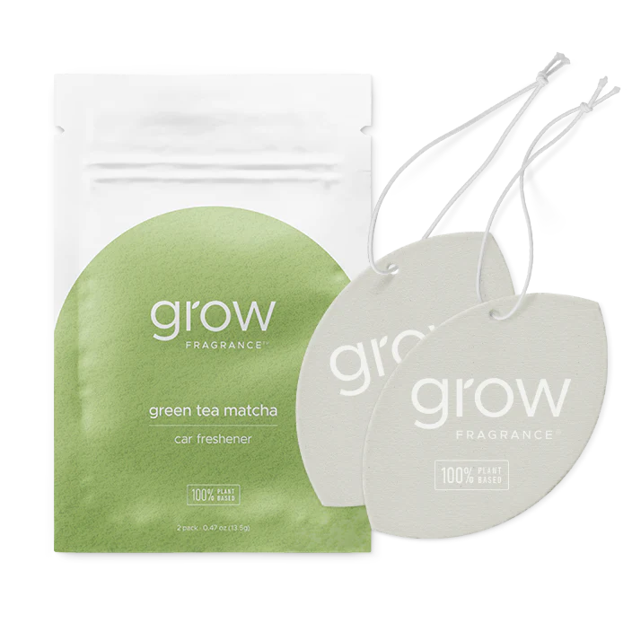 Grow Fragrance Car Freshener - Green Tea Matcha