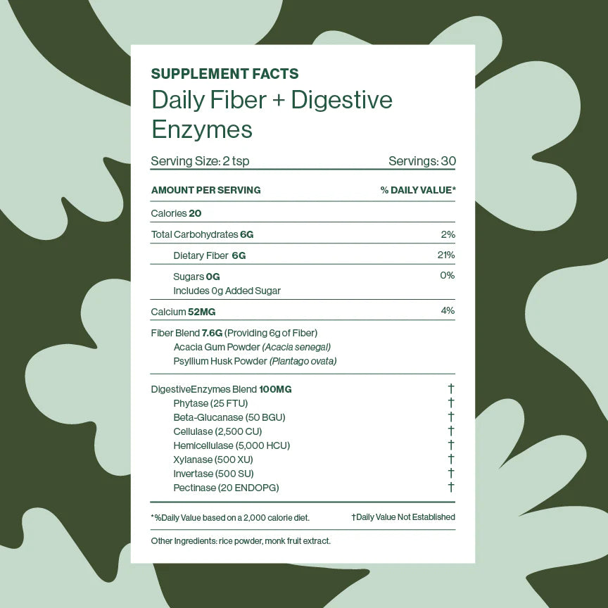 Daily Fiber + Digestive Enzymes