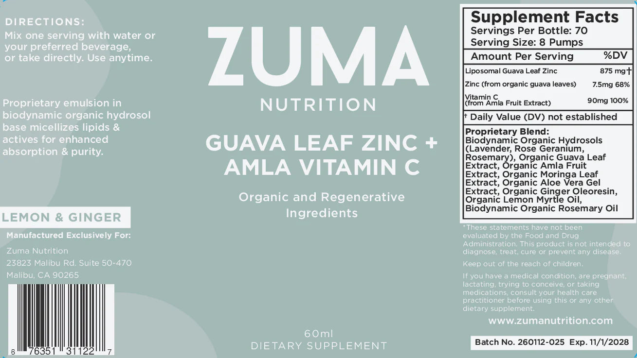Guava Leaf Zinc + Amla Vitamin C