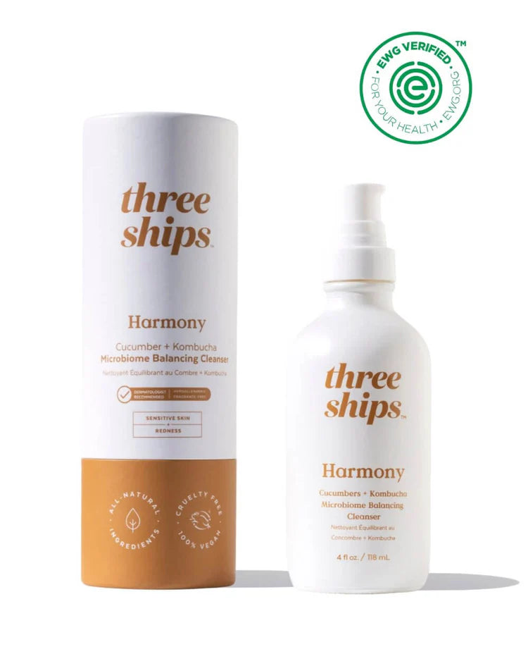 Three Ships Beauty Harmony Cucumber + Kombucha Microbiome Balancing Cleanser