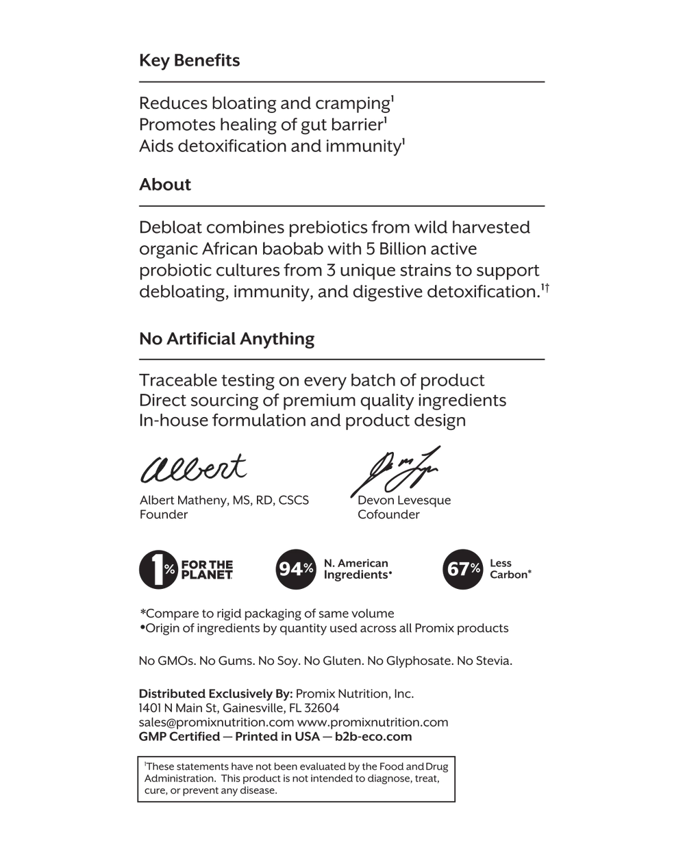 Debloat: Prebiotic + Probiotic
