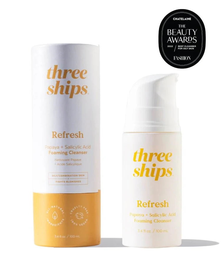 Three Ships Beauty Refresh Papaya + Salicylic Acid Cleanser