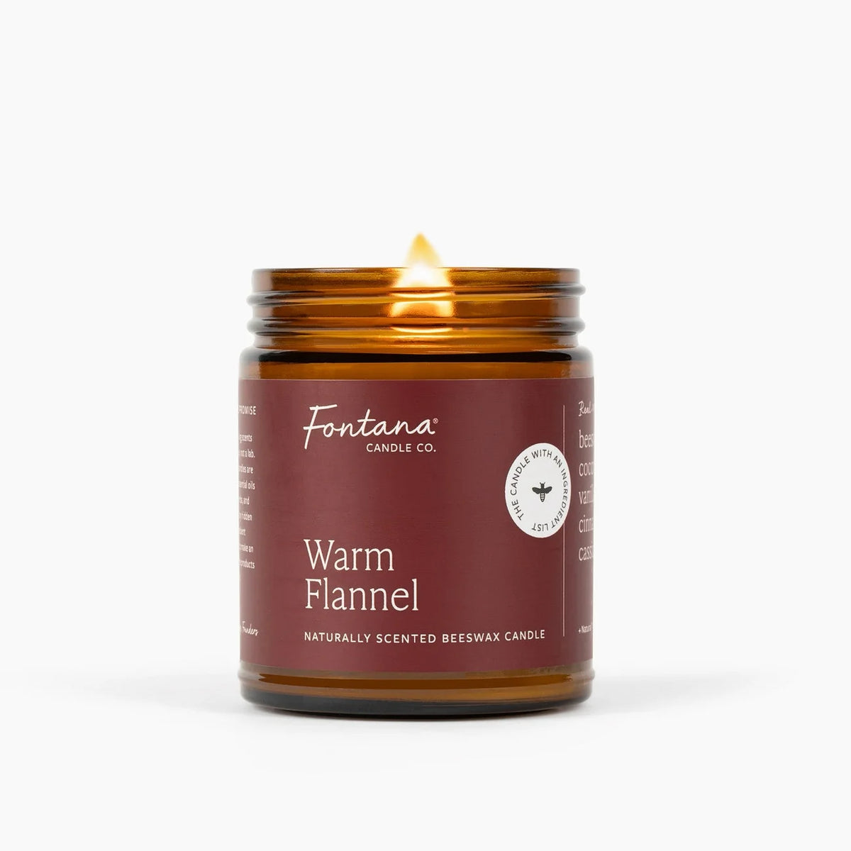 Beeswax Candle  - Warm Flannel