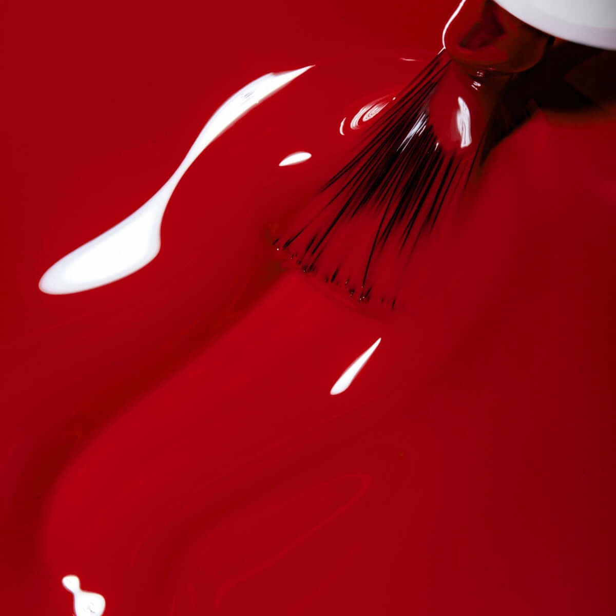 100% Pure Red Over Heels Nail Polish