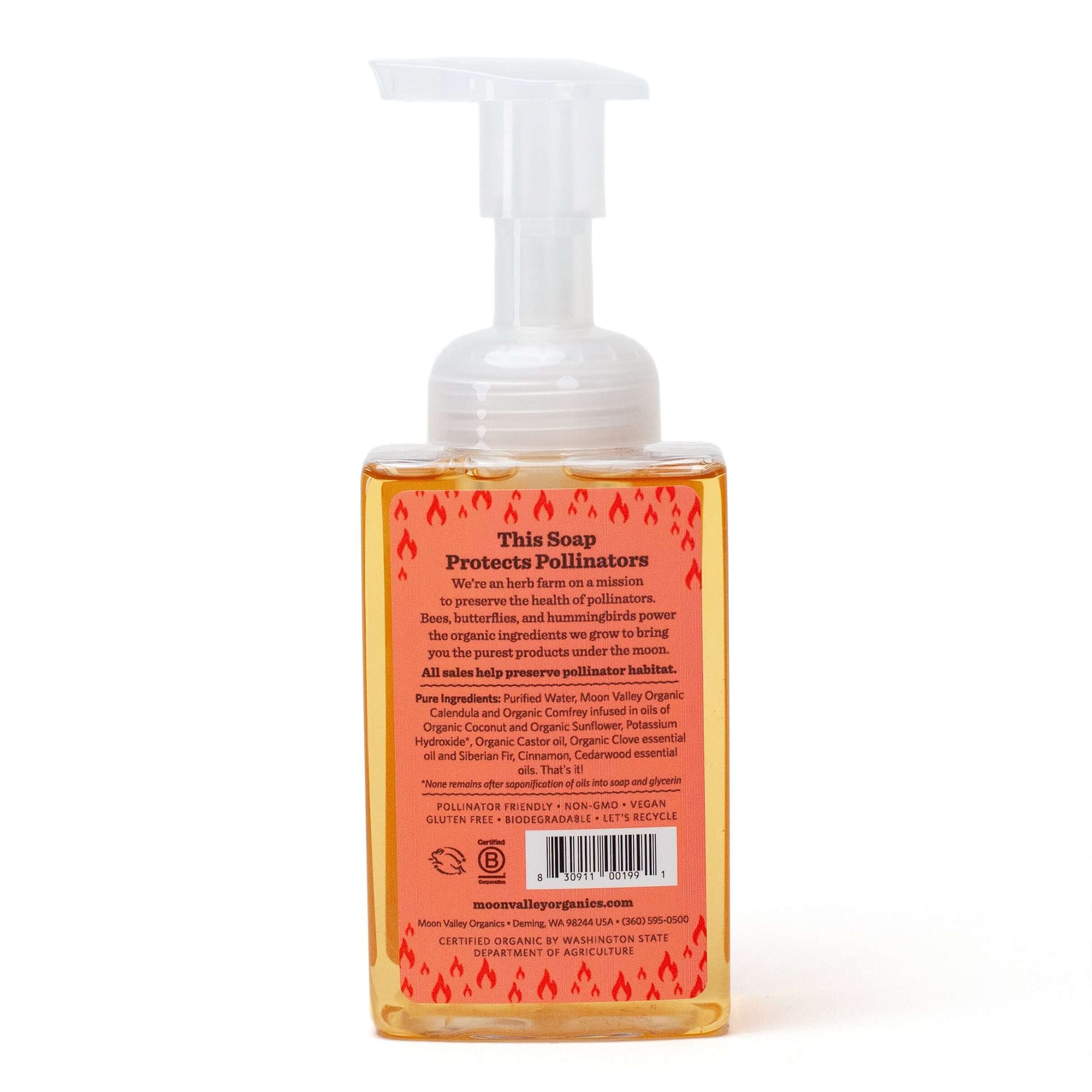 Moon Valley Organics Herbal Hand Soap - By The Fire