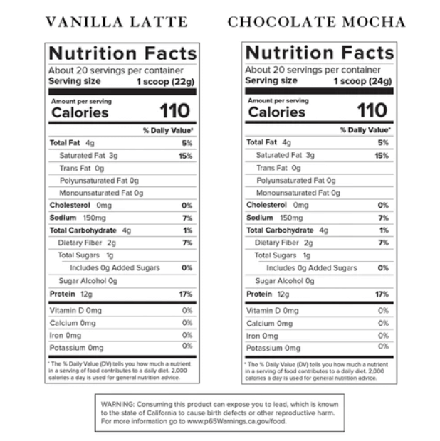 Truvani Protein + Energy: Vanilla Latte