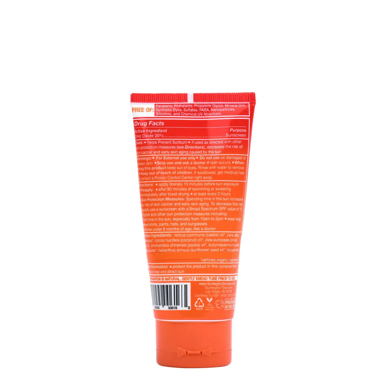 Suntegrity Sport Natural Mineral Sunscreen, 3oz. - Broad Spectrum SPF 30