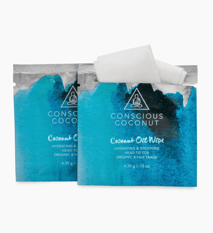 Conscious Coconut Organic Coconut Oil Wipes (25 Wipes)