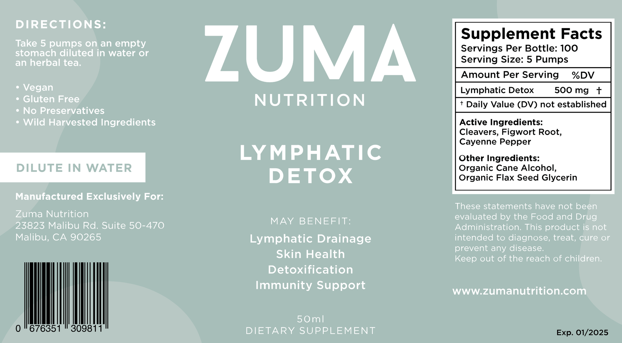 Zuma Lymphatic Drainage Detox