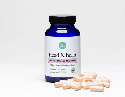 Ora Organic Head & Heart Plant Based DHA Omega 3