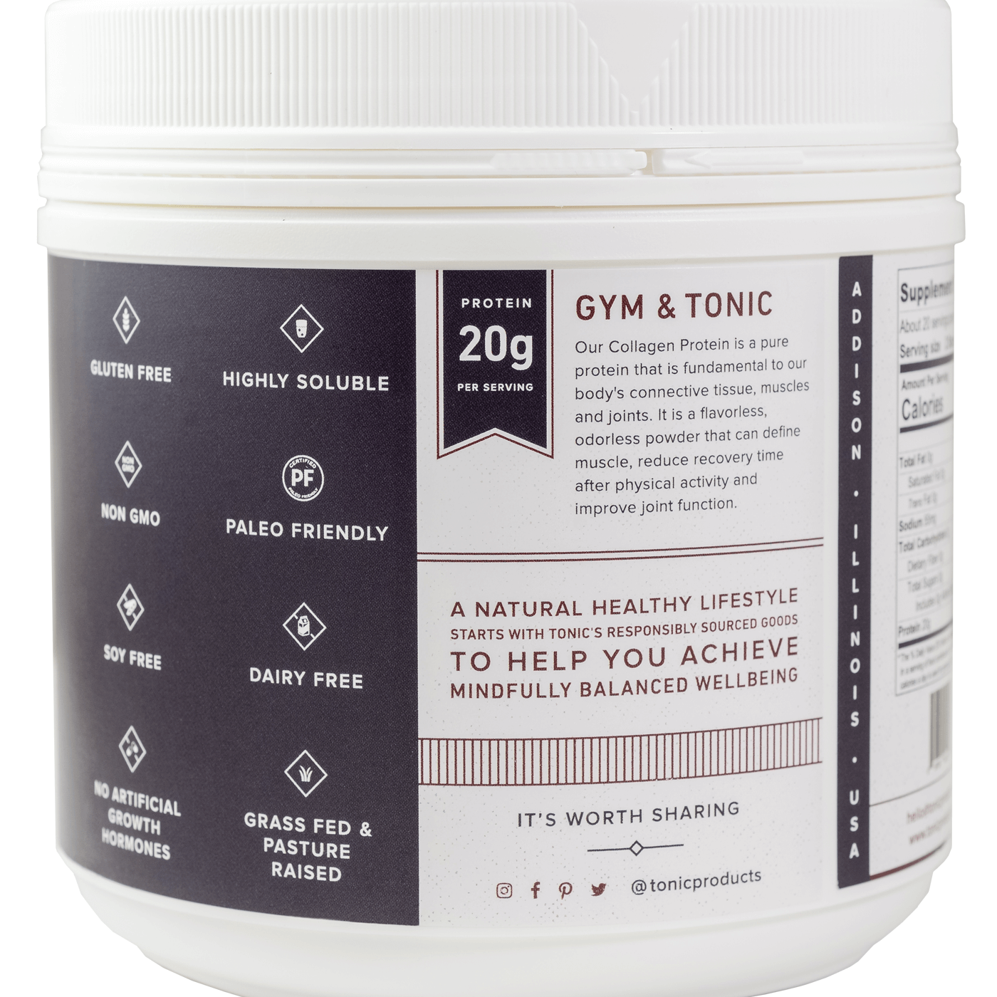 Tonic Products Gym & Tonic - Collagen Protein