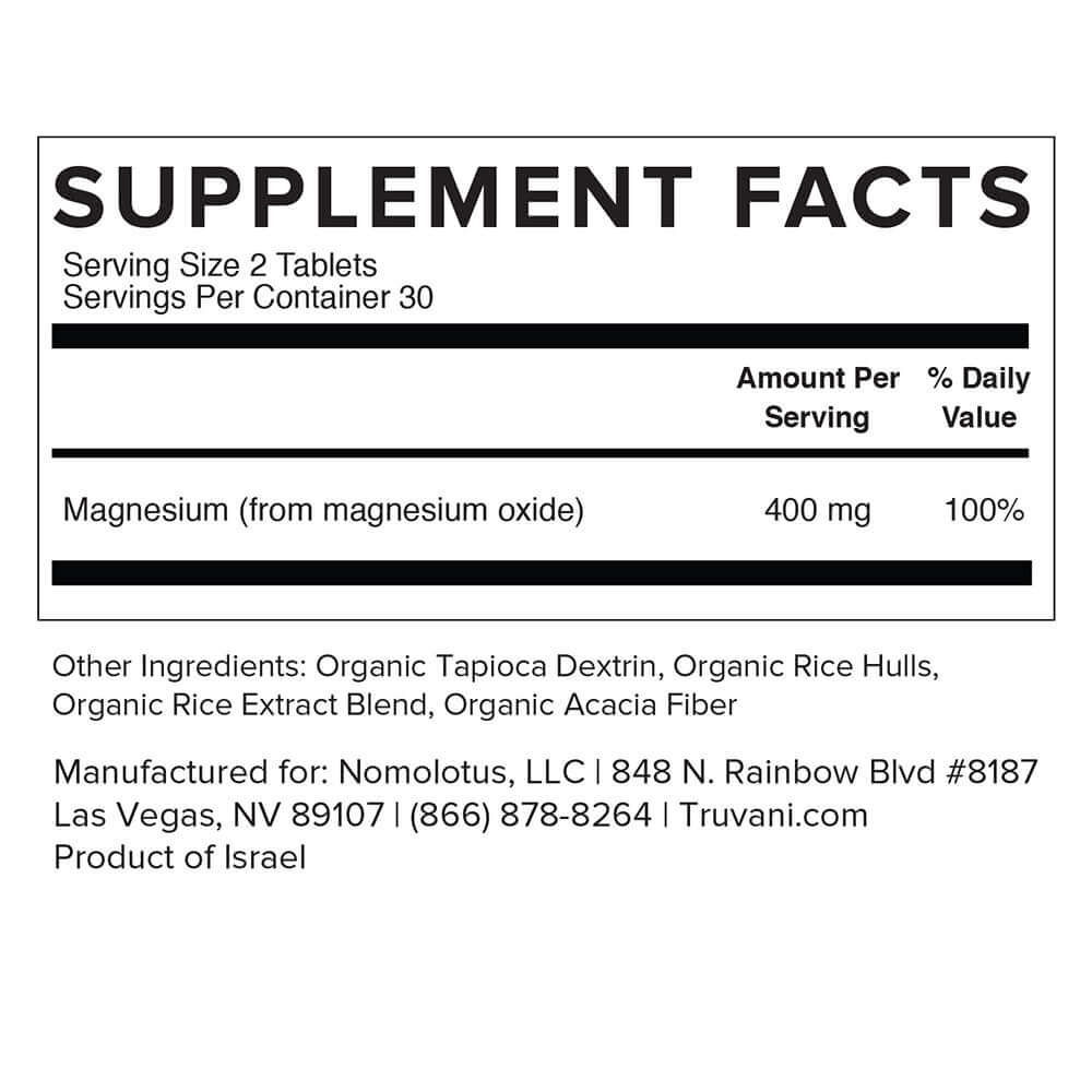 Truvani Magnesium Tablets