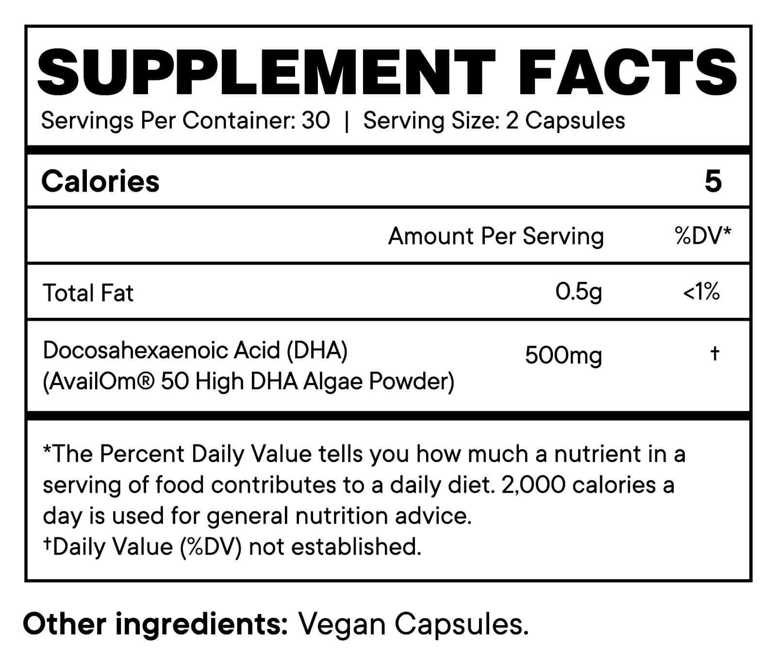 Ora Organic Head & Heart Plant Based DHA Omega 3